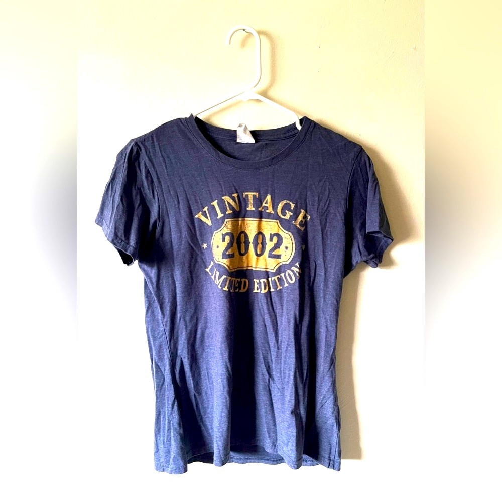 Port And Company Blue “Vintage 2002 Limited Edition” Shirt